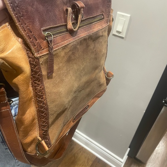 Bed Stu Genuine Leather Arian Convertible Tote Backpack - Picture 14 of 15